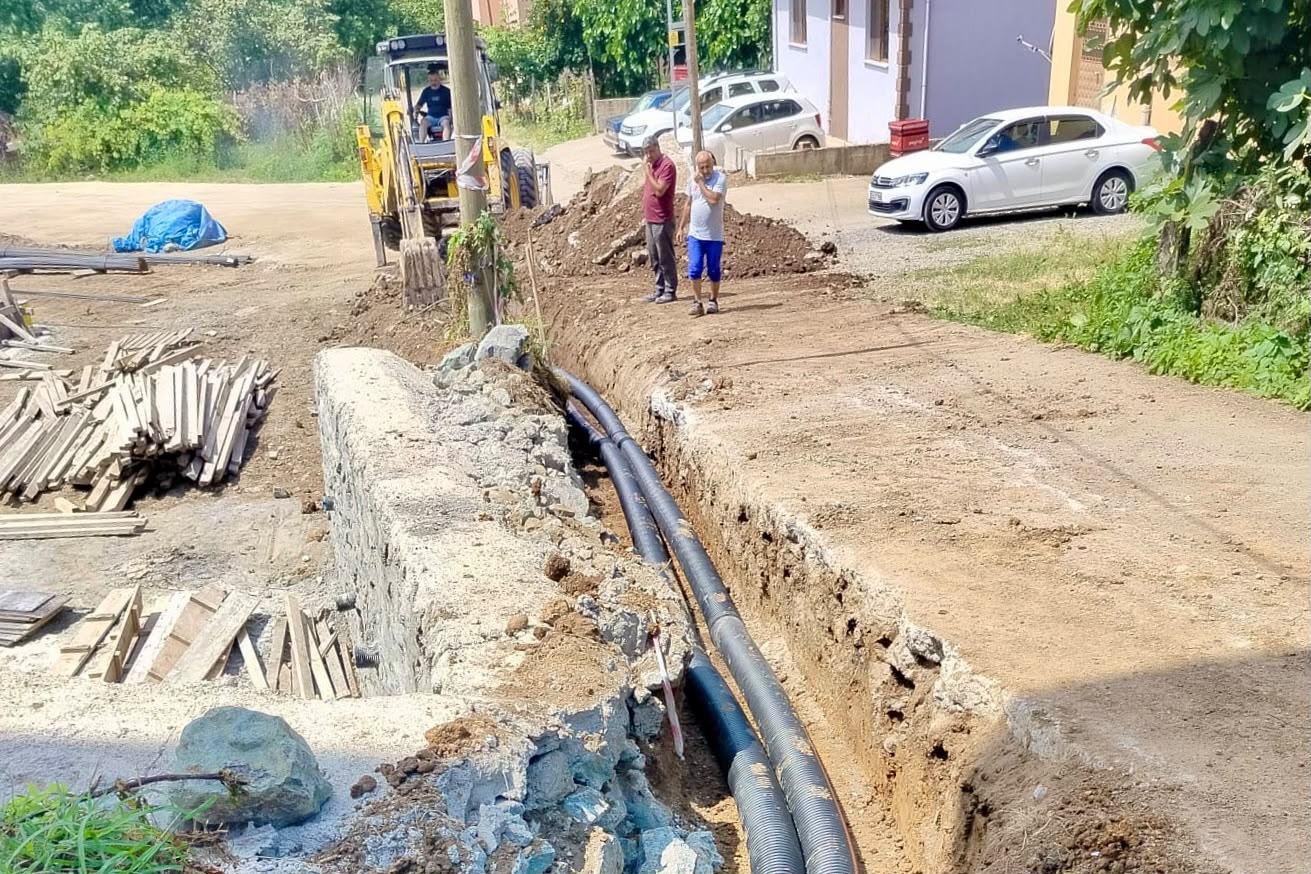 GİRESUN BELEDİYESİ ALTYAPI YATIRIMLARINI ARALIKSIZ SÜRDÜRÜYOR