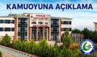 GRÜ REKTÖRLÜĞÜ’ NDEN KAMUOYUNA DUYURU!