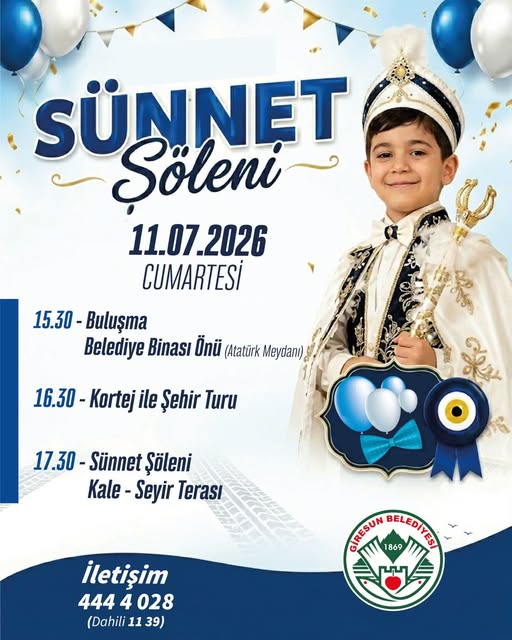 Ücretsiz Sünnet Şöleni için geri sayım başladı.