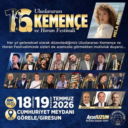 ULUSLARARASI (!) Görele Kemençe ve Horan Festivali”