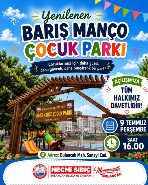 Yenilenen Barış Manço Çocuk Parkı Açılıyor