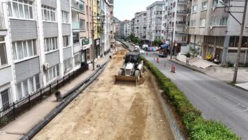 6 KİLOMETRELİK HATTA KAPSAMLI ALTYAPI YATIRIMI SÜRÜYOR