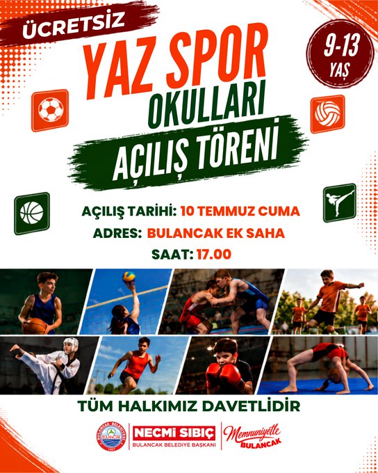 Yaz Spor Okulları Açılış Törenimize