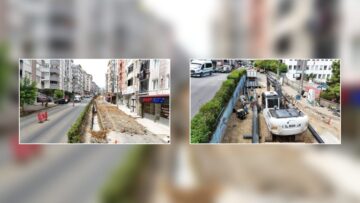 6 KİLOMETRELİK HATTA KAPSAMLI ALTYAPI YATIRIMI SÜRÜYOR
