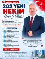 GİRESUN’A 202 YENİ HEKİM ATANDI