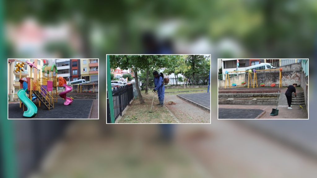 GİRESUN BELEDİYESİ PARK VE BAHÇELERDE TEMİZLİK ÇALIŞMALARINI SÜRDÜRÜYOR