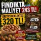 FINDIKTA 255 TL AÇIKLANDI, ÜRETİCİ HÜSRANDA