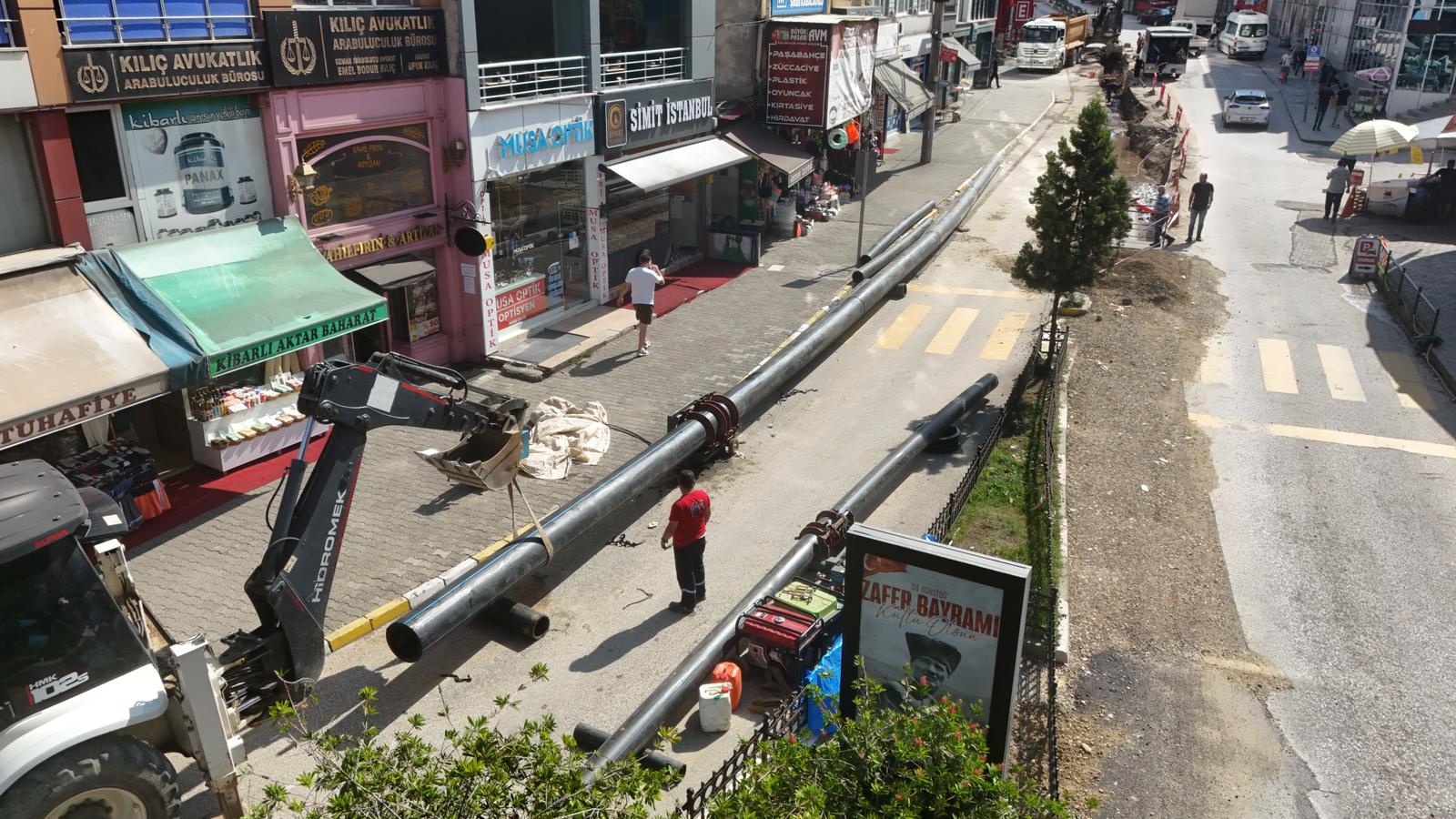 GİRESUN BELEDİYESİ ASBEST BORULARIN DEĞİŞİMİNE DEVAM EDİYOR