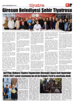 Tiyatro Gazetesi’nin 184. Ekim sayısından Merhaba,