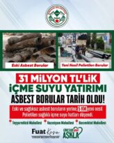 GİRESUN’DA 31 MİLYON TL’LİK İÇME SUYU ALTYAPI YATIRIMI TAMAMLANDI