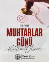 BAŞKAN KÖSE’NİN MUHTARLAR GÜNÜ MESAJI